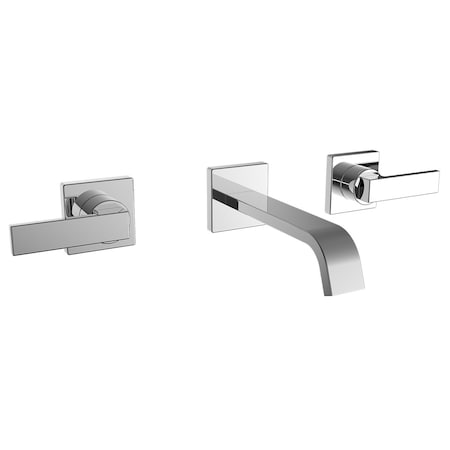 Speakman 3 Hole Wall Mounted Faucet, Polished Chrome SB-2553